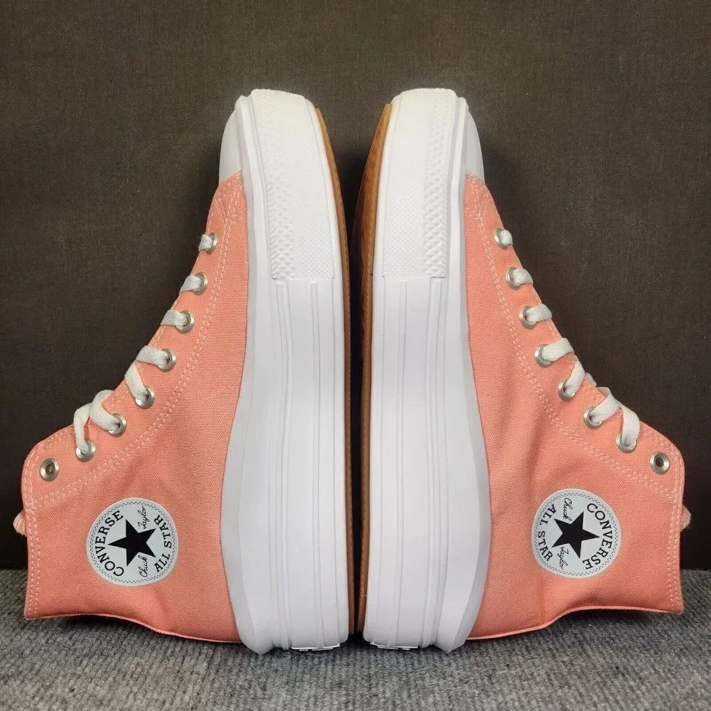Converse CTAS Move Hi Womens Size 10 Lawn Flamingo White Platform Sneakers Shoes